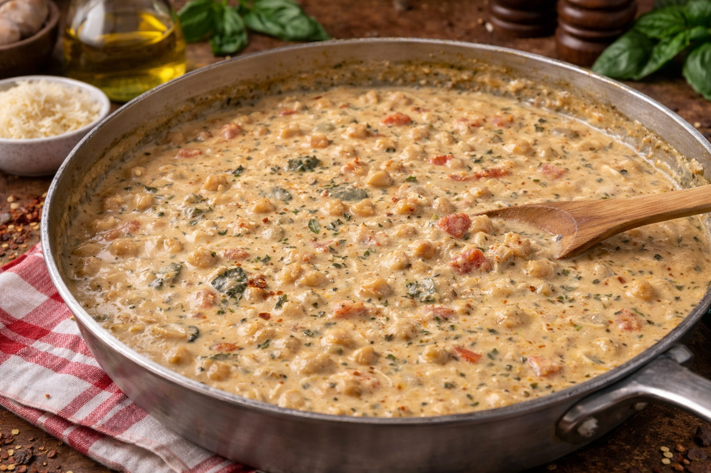 Creamy Italian Chickpeas