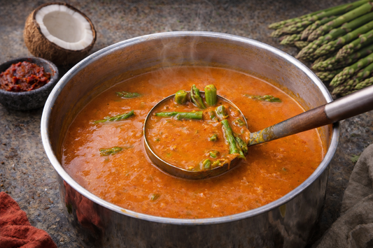 Red Curry Asparagus Soup
