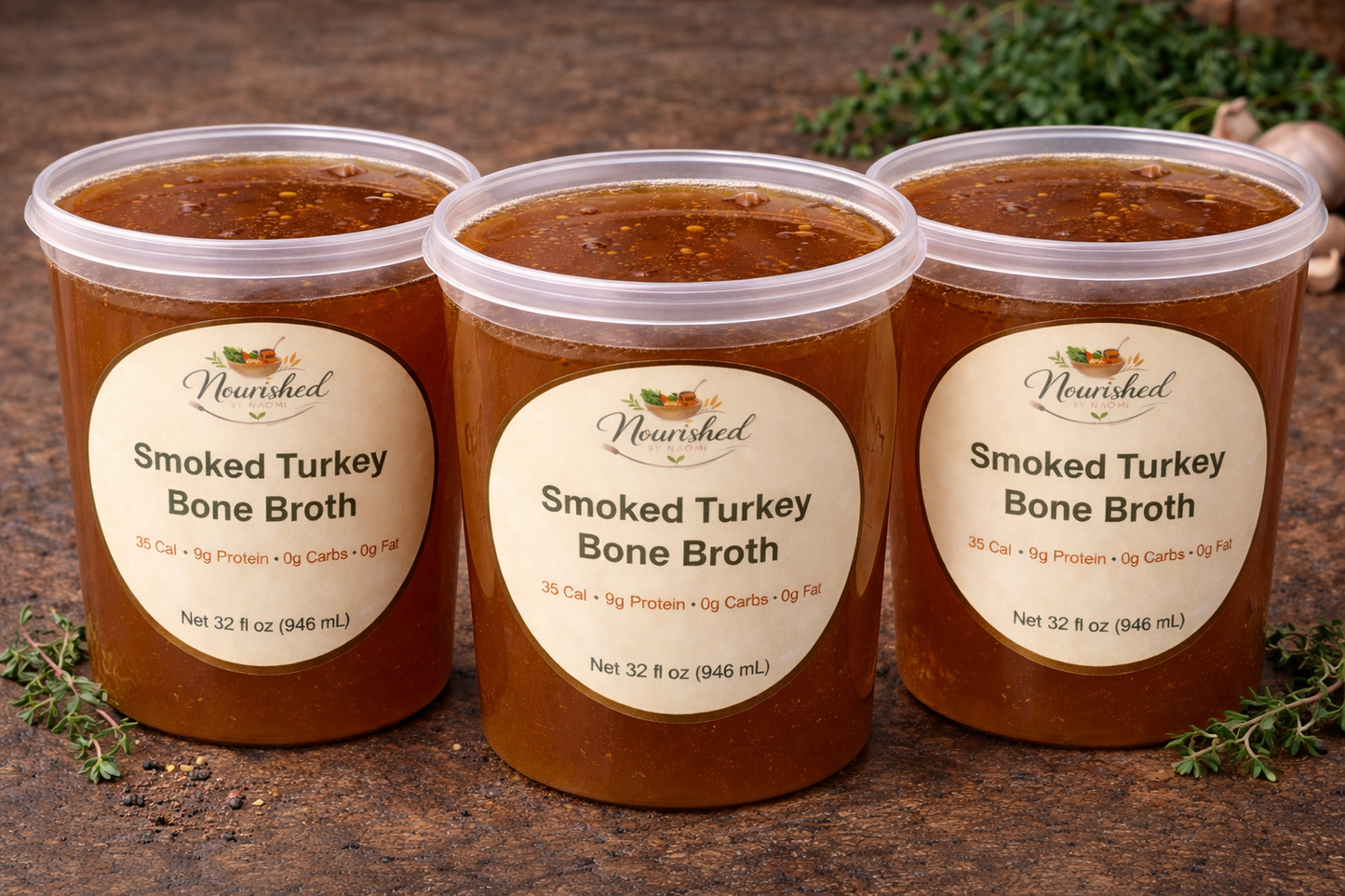 Smoked Turkey Bone Broth